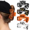 DFuniuxin 4 Pack Halloween Ghost Cat Hat-Friendly Hair Claw Clips for Women