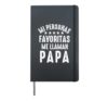 Dia Del Padre Camiseta En Espanol Para Papa Latino Espanol Hardcover Journal, Black