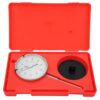 Dial Indicator with Brass Movement, Shockproof High-Speed Steel Probe, 0-50mm Measurement Tool, IP65 Rated, Engraved Easy-to-Read Fonts