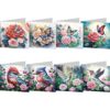 Diamond Art Greeting Card Set DIY With Envelopes for Birthday Wishes