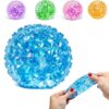 Diamond Glitter Squishy Toy, Soft Slow‑Rising Stress Ball for Adults，Blue