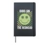 Dibs on the Redhead Groovy St Patrick's Irish Shamrock Hardcover Journal, Black