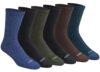 Dickies Men's Dri-Tech Essential Moisture Control Crew Socks, Available in M-XXL (6, 12 Pairs), Dark Mix Assorted (6 Pairs), Large