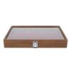 Didiseaon Necklace Jewelry Organizer Wood Box with Lid for Women