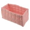 Didiseaon Pink Nursery Diaper Caddy Organizer Foldable Cotton for Cribs