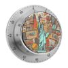 Digital Kitchen Timers Magnetic Visual Timer New York Theme Art