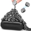 Dilabnba 550PCS Ferrite Putty Fidget Toys for Adults with 2 Magnet Stones, Ferrite Putty Rocks, Magnetic Desk Toys for Office Focus, Creative Sensory Play & DIY Gifts (Black)