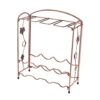 DimyFew 2-Tier Stackable Standing Rack Modern No Assembly Required Stemware 2-Tier Stackable Standing for Cellar, Bronze