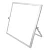 DimyFew Dry Whiteboard, Desktop White Board, Small -Sided Tabletop Easel Board for, Office, Home, School, 360 °, 25x25cm