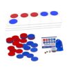 DimyFew Ten Frame Math Counters Counting Counters Tool with Ten Frame Boards and Circle Discs for Hands on Practice Suitable for Kindergarten, Standard 400g