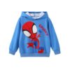 Disney Spiderman Spidey Boy Hoodie Girl Graphic Sweatshirt Kid Cloth Fall Pullover Winter Top Royal Blue 3 Years