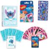 Disney Stitch Playing Cards Bundle with Standard Card Deck and Uno Game