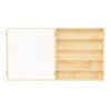 Display Case for Wall Mountable Wooden Cabinet 5 Tier Collectible Showcase