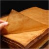 Diuhofart 100 Sheets Gampi Rice Paper, 13.8x16.5”, Handmade Antique Translucent Art Paper, Thin Yet Strong Fiber for Chinese Calligraphy, Painting, Decoupage, Collage and Junk Journaling