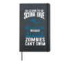 Divers learn to dive zombies cannot swim Hardcover Journal, Black