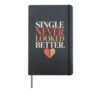 Divorce Party Group Divorce Squad Celebration Gift Hardcover Journal, Black
