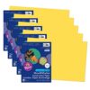 Dixon Ticonderoga CO - Pacon Prang Construction Paper, Yellow, 12" x 18", 50 Sheets Per Pack, 5 Packs