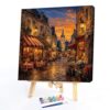 DIY Acrylic Painting Kit Flower Town Scenery Paint by Numbers