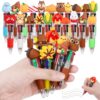 DIYASY 30 Pcs Thanksgiving Mini Multicolor Pens, 4-in-1 Fall Pen Bulk