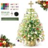 DIY Beaded Christmas Tree Kit, 3D Crystal Beaded Holiday Craft Set，D