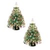 DIY Beaded Christmas Tree Kit, Crystal Holiday Craft Set with Ornaments & Metal Frame, 3D Tabletop Decor for Adults, Fun Winter Activity, Seasonal Home Gift (Green#2Pcs)