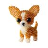 DIY Bead Embroidery Kit for Beginners - Puppy Pattern Craft Set with Pre-Printed Canvas, Glass Beads, and Needlework Tools - Home Decor Wall Art