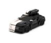 DIY Black Sports Car Building Blocks Set, Mini Racing Car Construction Kit, Creative STEM Building Toy for Teens and Adults, Decorative Collectible Model