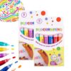 DIY Bubble Popcorn Drawing Pens, 3D Magic Popcorn Pens, 3D Relief Art Pen for Crafts, Includes 6 Vibrant Colors, Bubble Art Markers for Greeting Birthday Cards，12pcs