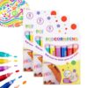 DIY Bubble Popcorn Drawing Pens, 3D Magic Popcorn Pens, 3D Relief Art Pen for Crafts, Includes 6 Vibrant Colors, Bubble Art Markers for Greeting Birthday Cards，18pcs