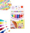 DIY Bubble Popcorn Drawing Pens, 3D Magic Popcorn Pens, 3D Relief Art Pen for Crafts, Includes 6 Vibrant Colors, Bubble Art Markers for Greeting Birthday Cards，6pcs