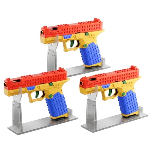 DIY Building Blocks Toy Blaster Set for Teens Adults 13+, Working Trigger Construction Model Kit with Soft Foam Darts, Target Shooting Game, Desk Display Stand, Creative Gift by Sooshoom