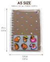 DIY Capybara Diary Notebook, A5 Size, Spiral Bound, with 6 Adorable Capybara Charms, Creative Journal for School