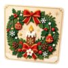 DIY Christmas Magic Felt Sticker Art Kit, Self-Adhesive Xmas Felt Board Art