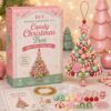 DIY Christmas Tree Beaded Ornament Kit,3D Crystal Bead Holiday Craft Set,Handmade Tabletop Christmas Decor Gift,Adult Craft Set, Holiday Decor