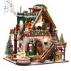 DIY Dollhouse Miniature Kit DIY Christmas Dolls House 1:24 Scale Dolls House Store Wooden Puzzle Hands Craft for Adults Birthday Gifts