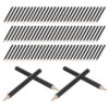 DIYEAH 100 Pcs Pre-sharpened Short Wooden Golf Pencils Black