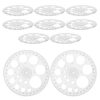 DIYEAH 10Pcs Circle Template Drawing Stencil, Geometry Protractor Ruler