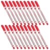 DIYEAH 20pcs Red Fine Point Whiteboard Dry Erase Markers with 0.5mm Tip
