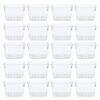DIYEAH 24pcs Clear Drawer Organizer Bins Stackable Storage Box