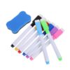DIYEAH Dry Erase Markers Vivid and Lasting Colors 8pcs for White Board with Board Eraser, Smooth and Writing Quick-drying Formula Random Color for Classroom and Home Organization