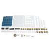 DIY Electronics Calculator Kit with LED Display for Soldering Practice and STEM Projects - Resistor Color Code Decoder Tool 113x78mm PCB