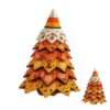 DIY Halloween Quilted Fabric Tree Kit, 3D Padded Sewing Craft Project, Handmade Halloween Tabletop Centerpiece, Festive Seasonal Decor Gift for Craft Lovers, Hobbyists & DIY Enthusiasts