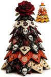 DIY Halloween Quilted Fabric Tree Kit, Perfect for Home Party Decoration, Fun Quilted Fabric Tree Making Set, Ideal for Halloween Crafts & Seasonal Decor for Creative DIY Projects