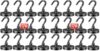 DIYMAG Magnetic Hooks,170lbs Heavy Duty Magnets with Hook Black 24 Pack
