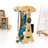 DIY Metal Pendulum Wall Clock, 3D Mechanical Clock Model with Gears and Swinging Pendulum, Physics Teaching Decor for Mechanics Lovers