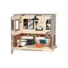 DIY Miniature Dollhouse Kit Stackable Room Models with Display Case