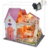 DIY Miniature Dollhouse Kit with Furniture, 3D Wooden Puzzle Booknook