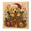 DIY Pearl Bead Painting Kit 20x20cm Wooden Stretcher Frame