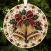 DIY Pearl & Gem Christmas Ornament Diamond Painting Art Craft Kit Bells