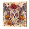 DIY Pearl Painting Kit 20x20cm Halloween Framed Canvas Self-Adhesive